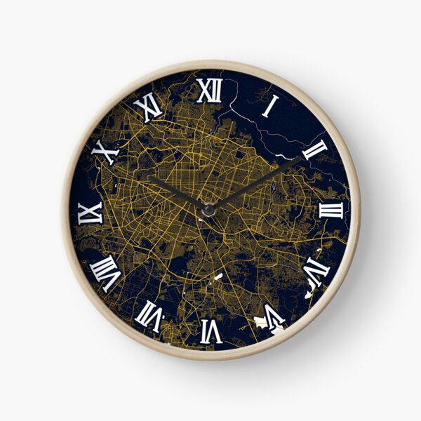 Item preview, Guadalajara City Map of Jalisco, Mexico - Gold Art Deco designed and sold by deMAP.