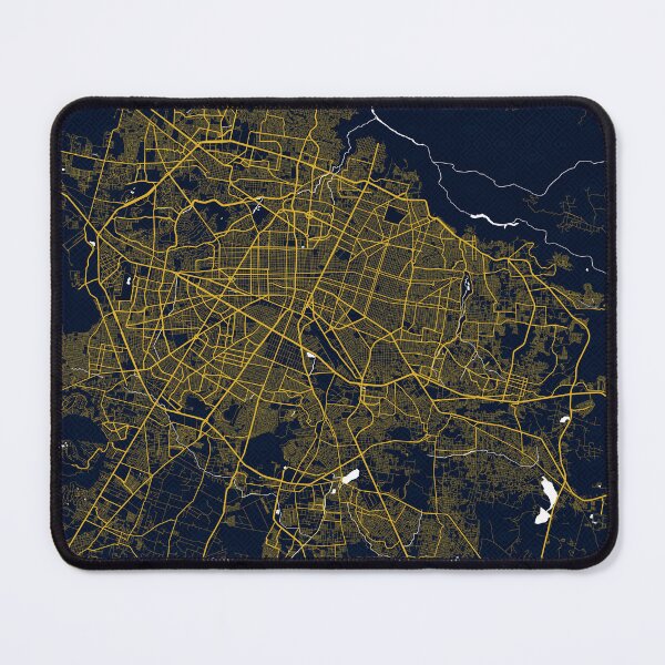 Item preview, Guadalajara City Map of Jalisco, Mexico - Gold Art Deco designed and sold by deMAP.