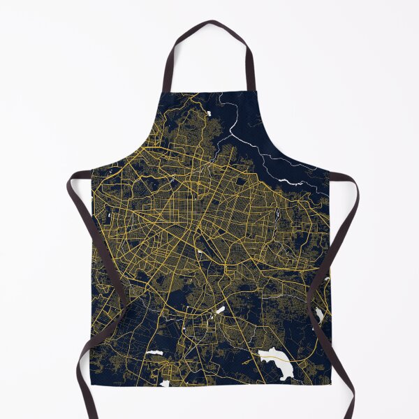 Item preview, Guadalajara City Map of Jalisco, Mexico - Gold Art Deco designed and sold by deMAP.
