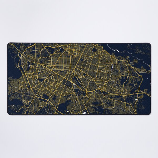 Item preview, Guadalajara City Map of Jalisco, Mexico - Gold Art Deco designed and sold by deMAP.