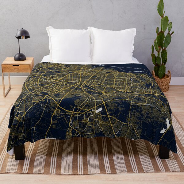 Item preview, Guadalajara City Map of Jalisco, Mexico - Gold Art Deco designed and sold by deMAP.