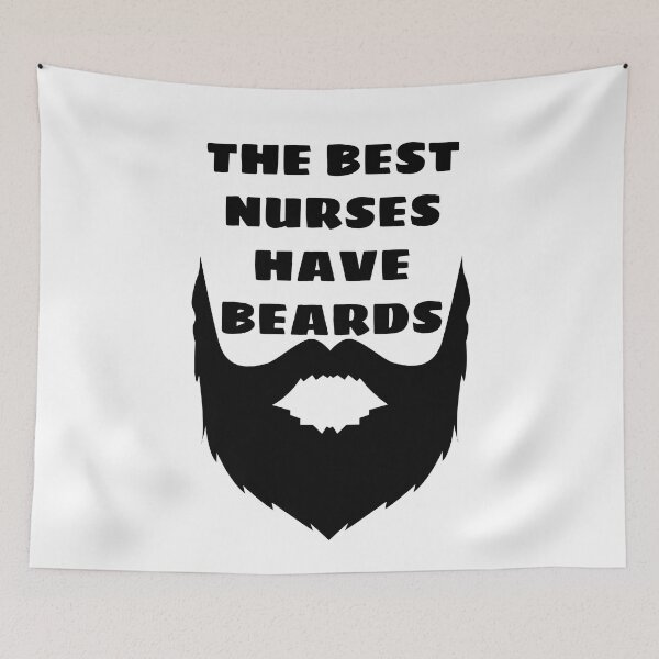 Item preview, The Best Nurses have Beards designed and sold by Indra Agrawal.