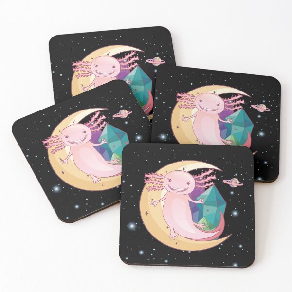 Item preview, Smiling Axolotl On The Moon designed and sold by artado.