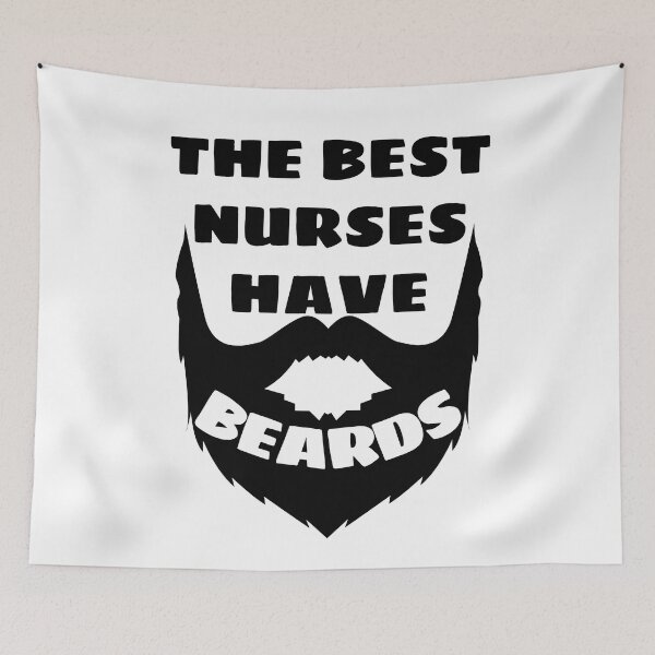 Item preview, The Best Nurses have Beards designed and sold by Indra Agrawal.