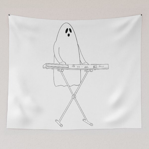 Item preview, Ghost Rocker Piano/Synthesizer Black outline designed and sold by limitLIS.