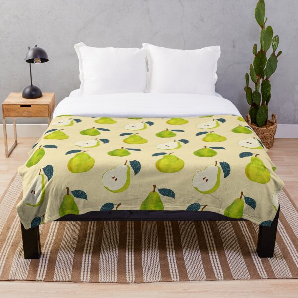 Item preview, Pear Pattern - Wheat Background designed and sold by HappyCatPrints.
