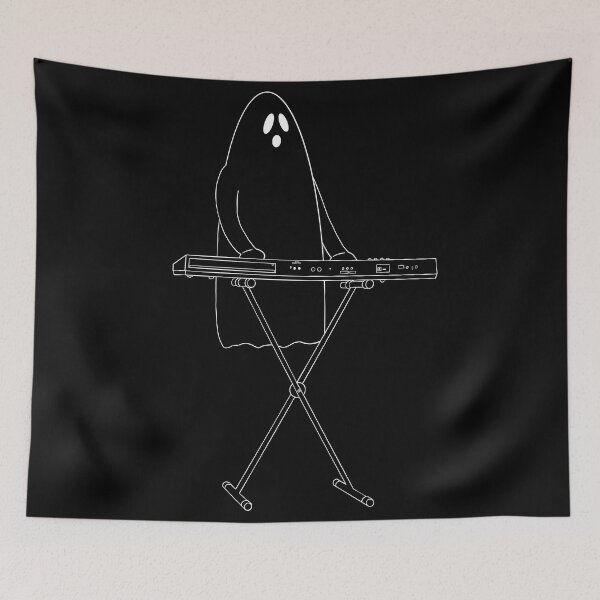 Item preview, Ghost Rocker Piano/Synthesizer White Outline designed and sold by limitLIS.
