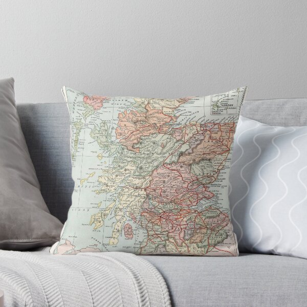 Item preview, Vintage Map of Scotland designed and sold by IndigoTDesigns.