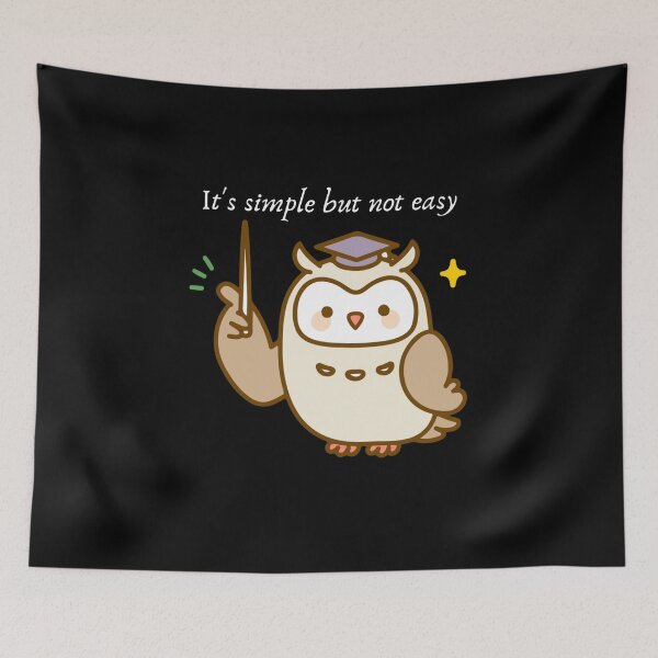 Item preview, It is simple but not easy designed and sold by DigitalArtTrend.