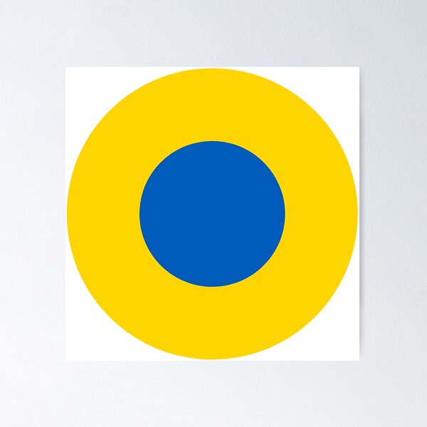 Item preview, Ukrainian Air Force Classic Roundel Bullseye Archery Target designed and sold by CafeRacer044.