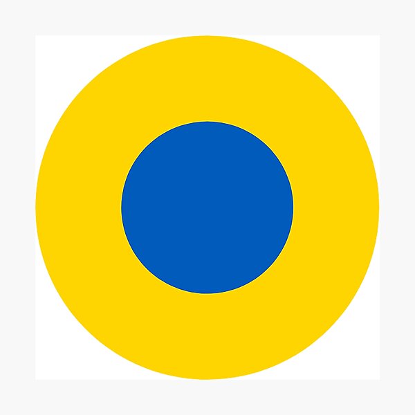 Item preview, Ukrainian Air Force Classic Roundel Bullseye Archery Target designed and sold by CafeRacer044.