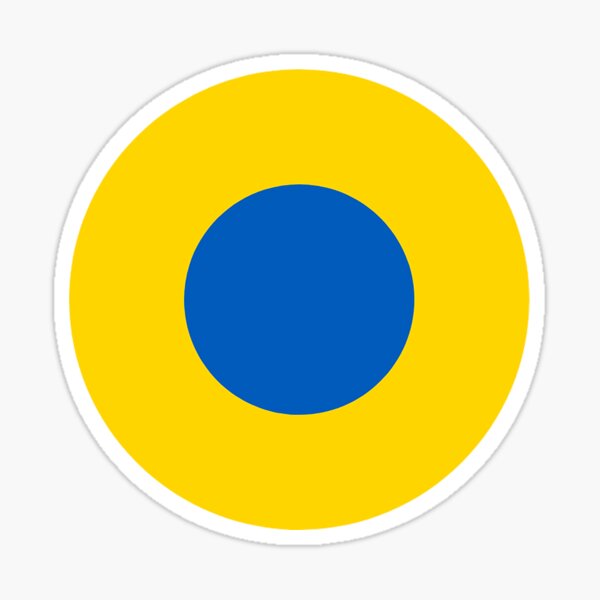 Item preview, Ukrainian Air Force Classic Roundel Bullseye Archery Target designed and sold by CafeRacer044.