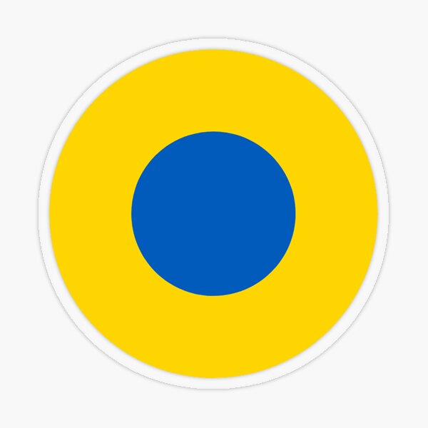 Item preview, Ukrainian Air Force Classic Roundel Bullseye Archery Target designed and sold by CafeRacer044.