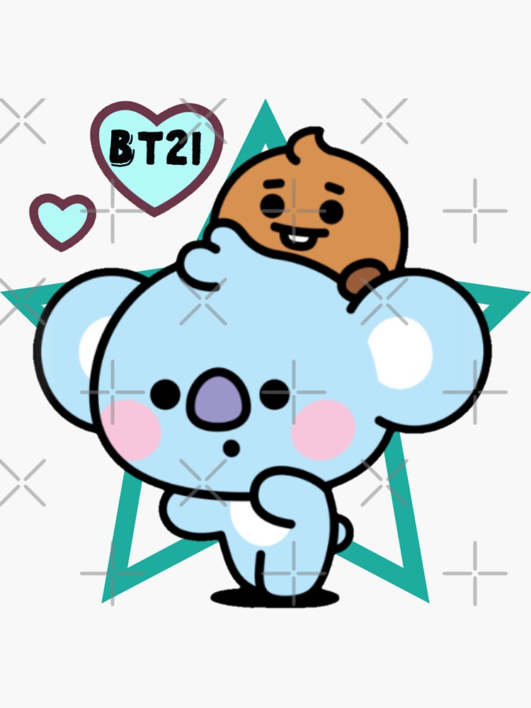 Pegatina Bt21 Koya Y Shooky De Theclassic2 Redbubble