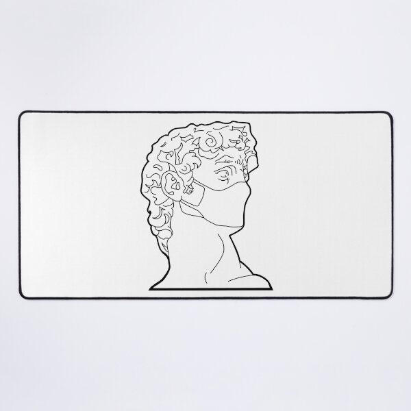 Item preview, Michelangelo's David Face Mask - Black designed and sold by HTWallace.