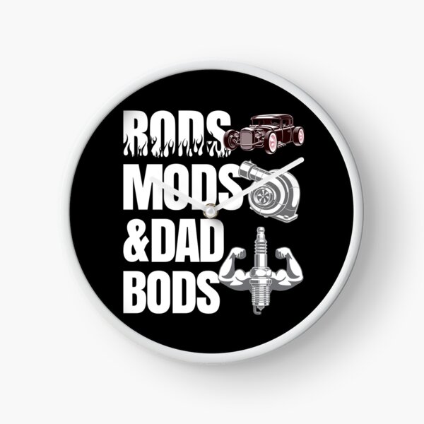 Item preview, Rods Mods & Dad Bods Funny Hot Rod Mechanic Fabricator designed and sold by CharJens.
