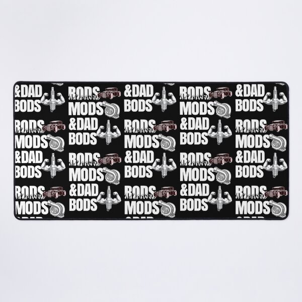 Item preview, Rods Mods & Dad Bods Funny Hot Rod Mechanic Fabricator designed and sold by CharJens.