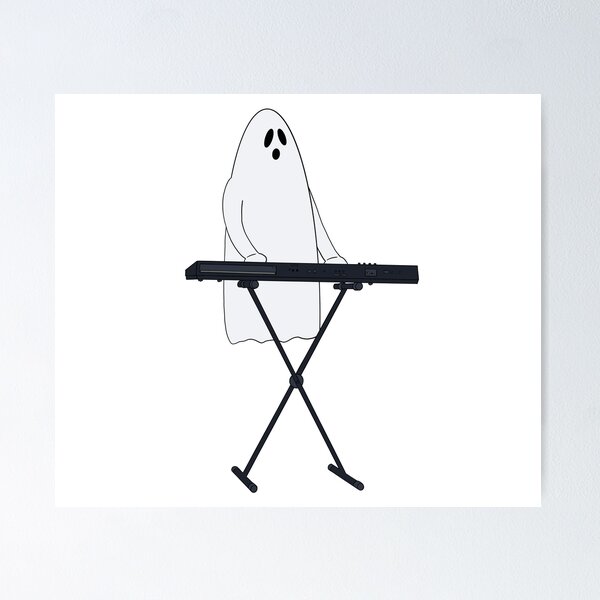 Aperçu de l'œuvre Ghost Rocker Piano/Synthétiseur Couleur créée et vendue par limitLIS.