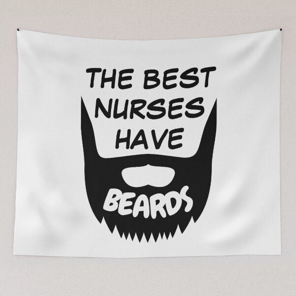 Item preview, The Best Nurses have Beards designed and sold by Indra Agrawal.