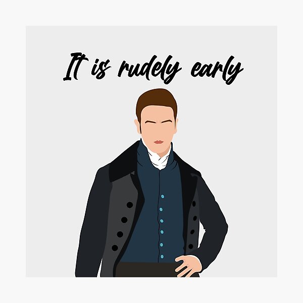Item preview, It is rudely early - Sidney Parker quote designed and sold by thelazyllama.
