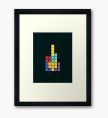 8-bit Tetris (v1) Framed Print