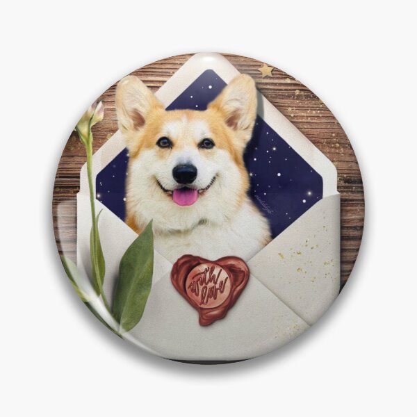 Item preview, Newton the Corgi Dog Vintage Love Card designed and sold by orionlodubyal.