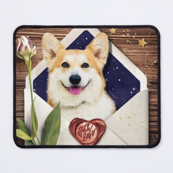 Item preview, Newton the Corgi Dog Vintage Love Card designed and sold by orionlodubyal.