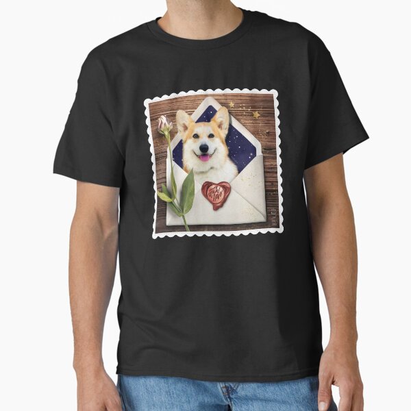 Aperçu de l'œuvre Newton le Corgi Dog Vintage Love Card créée et vendue par orionlodubyal.