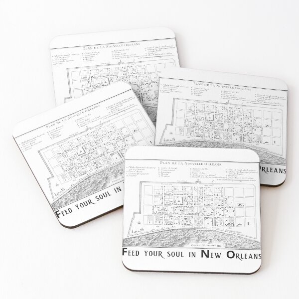 Item preview, New Orleans City Plan from the 1700s designed and sold by amuseXpress.