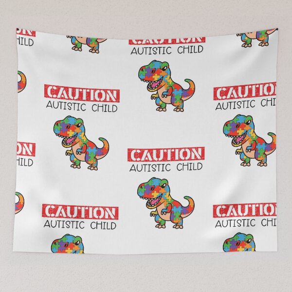 Item preview, Caution Autistic Child, Embrace The Spectrum designed and sold by SportyDogShop.