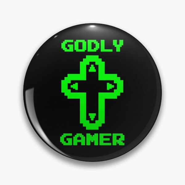 Item preview, Godly Gamer (v1 - green) - Christian gaming designed and sold by TimespunThreads.