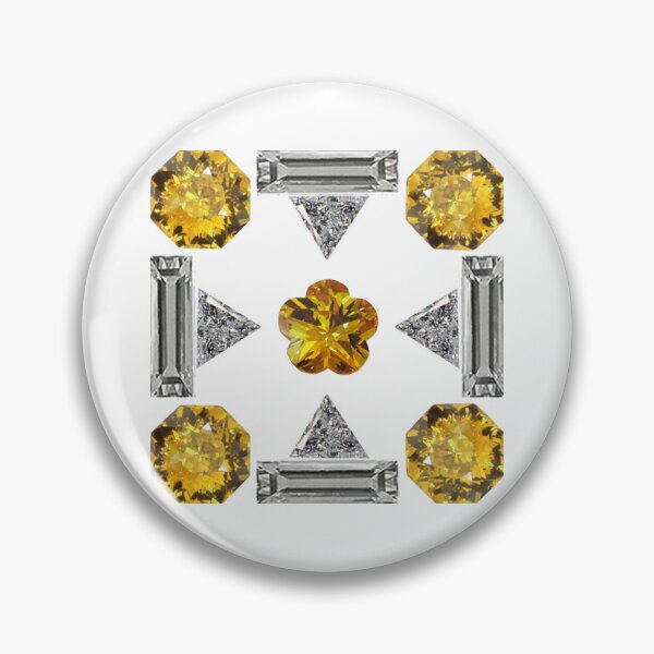 Item preview, Citrine Diamond Gemstone Art, Yellow designed and sold by DigitalGemArt.