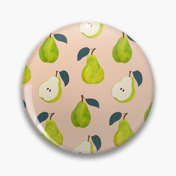 Item preview, Pear Pattern - Blush Background designed and sold by HappyCatPrints.