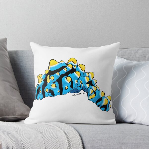Item preview, Blue and Yellow sea slug/nudibranch designed and sold by Bridget Vincent.