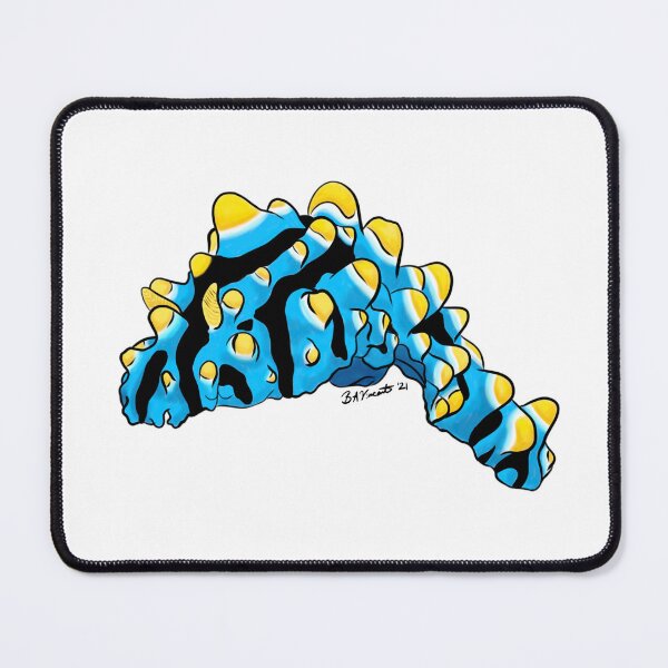 Item preview, Blue and Yellow sea slug/nudibranch designed and sold by Bridget Vincent.
