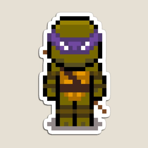 Item preview, Retro Pixel Art Style Donatello designed and sold by fallinfrog.