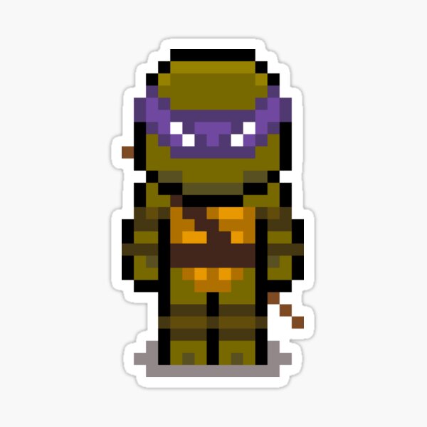 Item preview, Estilo Retro Pixel Art Donatello designed and sold by fallinfrog.