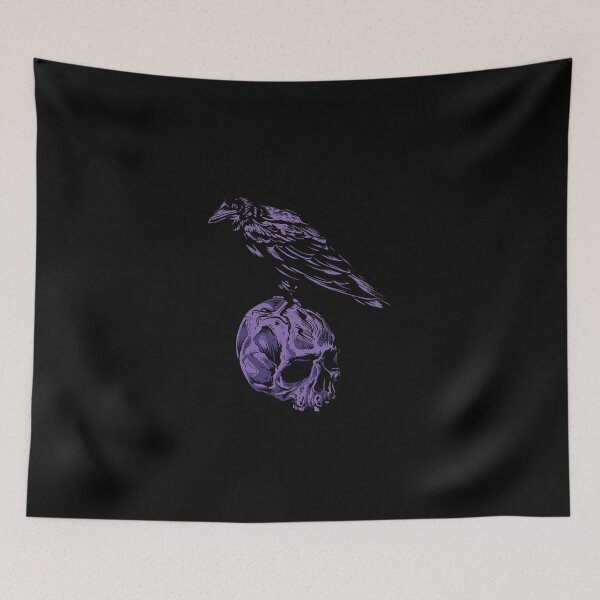 Item preview, purple raven on top of skull designed and sold by Proud Pro Gifts.