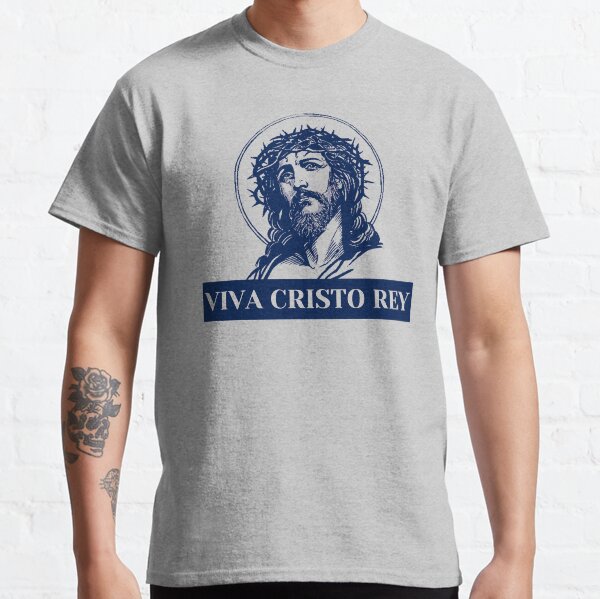Vista previa del artículo con la obra «Viva Cristo Rey», diseñado y vendido por SusurroBendito.