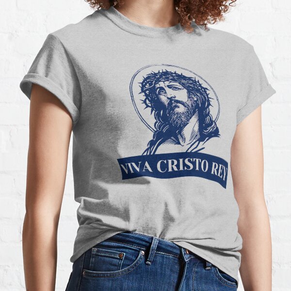Vista previa del artículo con la obra «Viva Cristo Rey», diseñado y vendido por SusurroBendito.