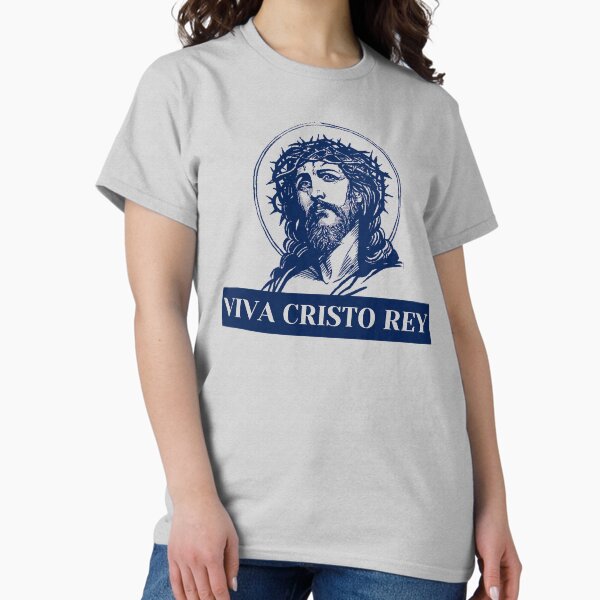 Vista previa del artículo con la obra «Viva Cristo Rey», diseñado y vendido por SusurroBendito.