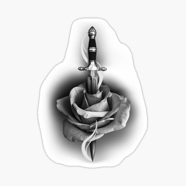 Tattoo Dagger With Rose Gifts & Merchandise for Sale | Redbubble