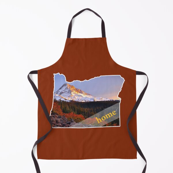 Item preview, Oregon State Pride Mount Hood Snowy Autumn Landscape Home in Arno Pro Font designed and sold by Zphal.