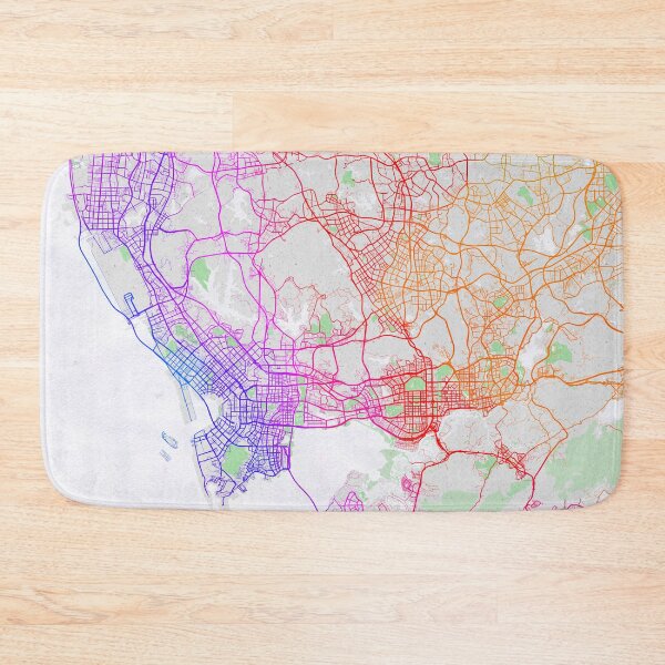Item preview, Shenzhen City Map of Guangdong, China - Colorful designed and sold by deMAP.