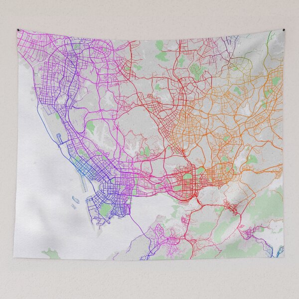 Item preview, Shenzhen City Map of Guangdong, China - Colorful designed and sold by deMAP.