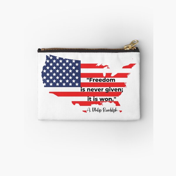 Item preview, Freedom is never given; it is won."  A Philip Randolph designed and sold by Losthorsedesign.