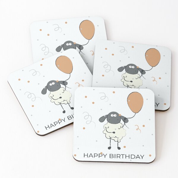 Item preview, Postcard sheep Happy Birthday designed and sold by mariline-design.