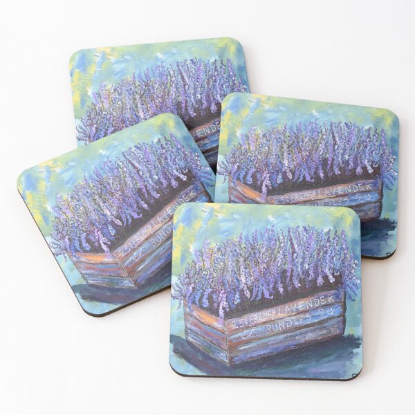Item preview, Lavender Flower Box - Original artwork by Dody Denman designed and sold by MoxyMermaid.