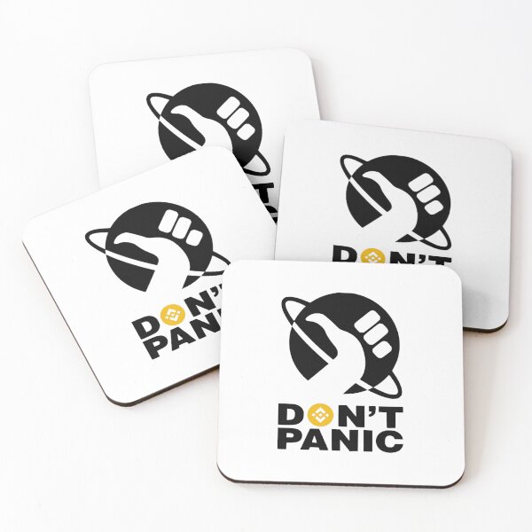 Item preview, DON'T PANIC BINANCE BNB VERSION designed and sold by Crypto Pirates.