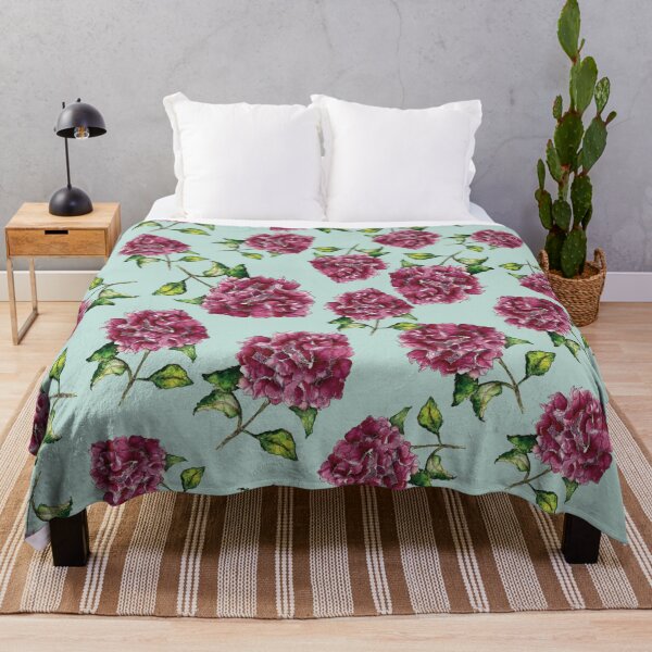 Item preview, Watercolour Hydrangea Surface Pattern Design designed and sold by DeborahMcGrath.